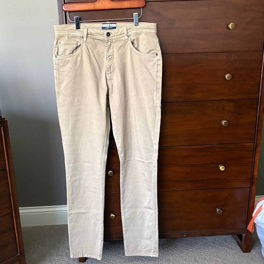 johnnie-O Men's Khaki Chinos in Light Tan size 34